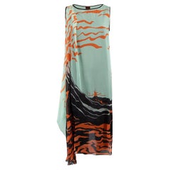 Pre-Loved Missoni Women's Asymmetrical Flowy Volcano Print Dress