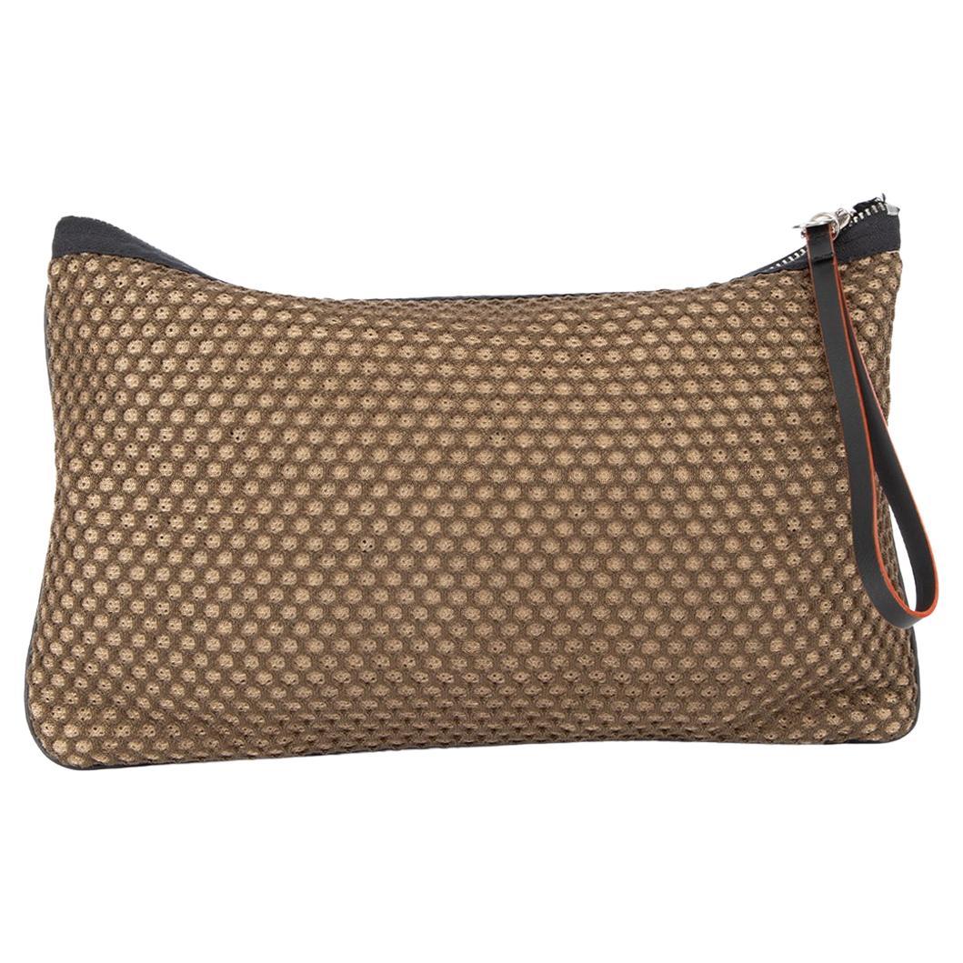 bom diagonaal Hoofdkwartier Pre-Loved Missoni Women's Brown Perforated Clutch Bag For Sale at 1stDibs