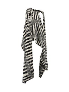 Pre-Loved Missoni Women's Cashmere Striped Draped Open Sleeveless Wrap