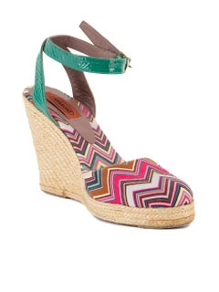 Pre-Loved Missoni Women's Espadrille Wedges with Ankle Straps