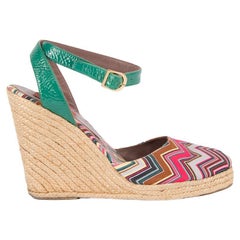 Pre-Loved Missoni Women's Espadrille Wedges with Ankle Straps