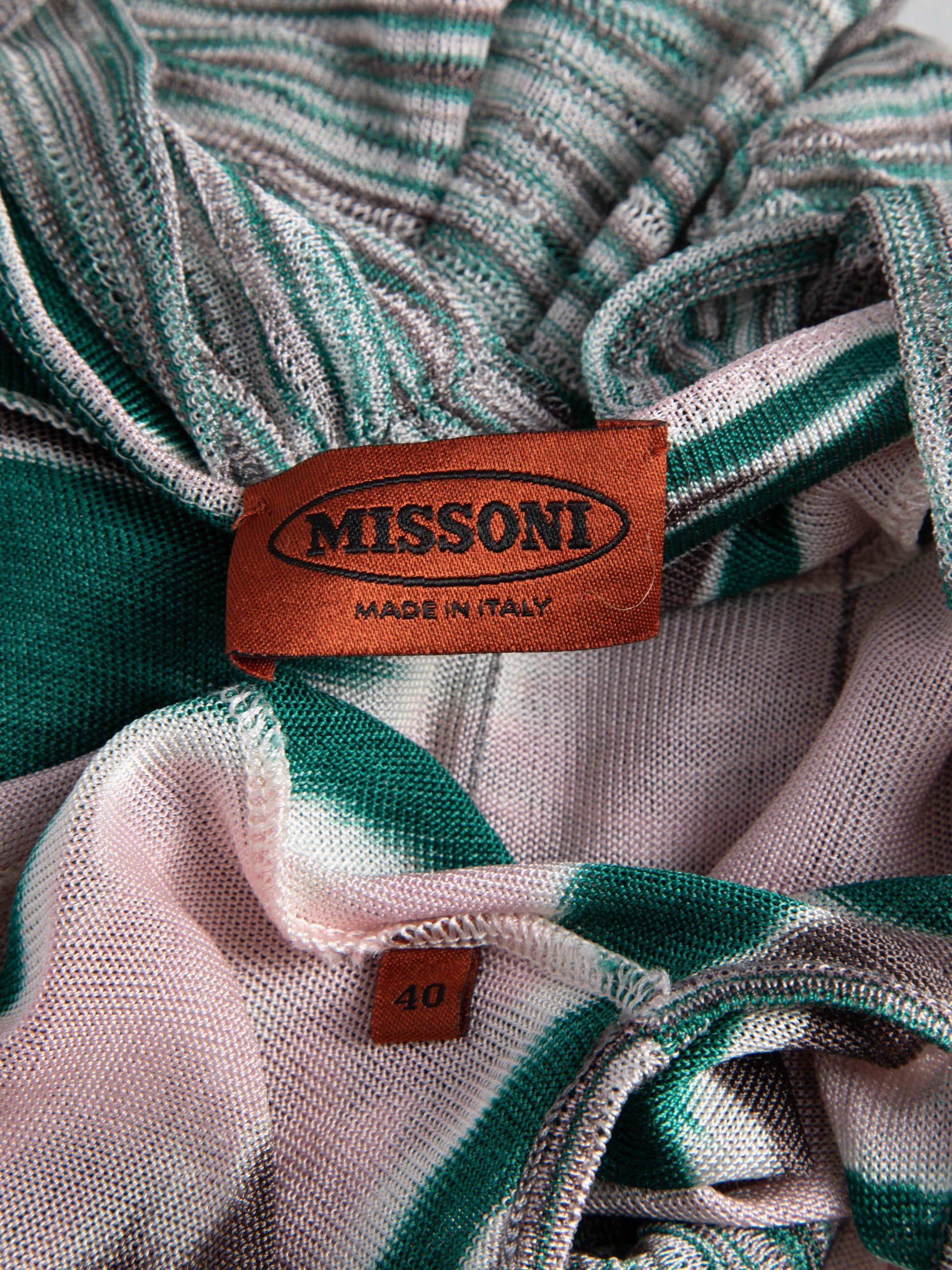 Pre-Loved Missoni Women's Fine Knit Ruffle Detail Top For Sale 1