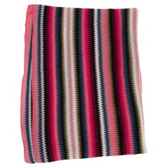 Pre-Loved Missoni Women's Multicolour Horizontal Stripe Scarf