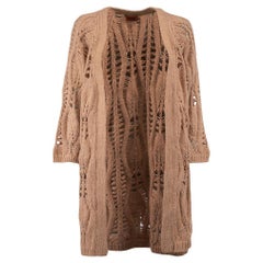 Pre-Loved Missoni Women's Nude Cable Knit Open Cardigan