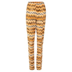 Missoni - Pantalon orange à motif géométrique pour femme