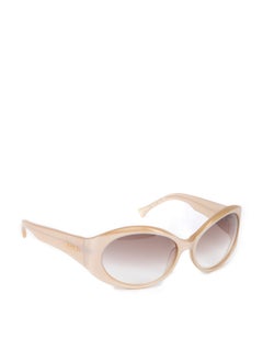 Pre-Loved Missoni Women's Oval Pearlescent Ivory Sunglasses