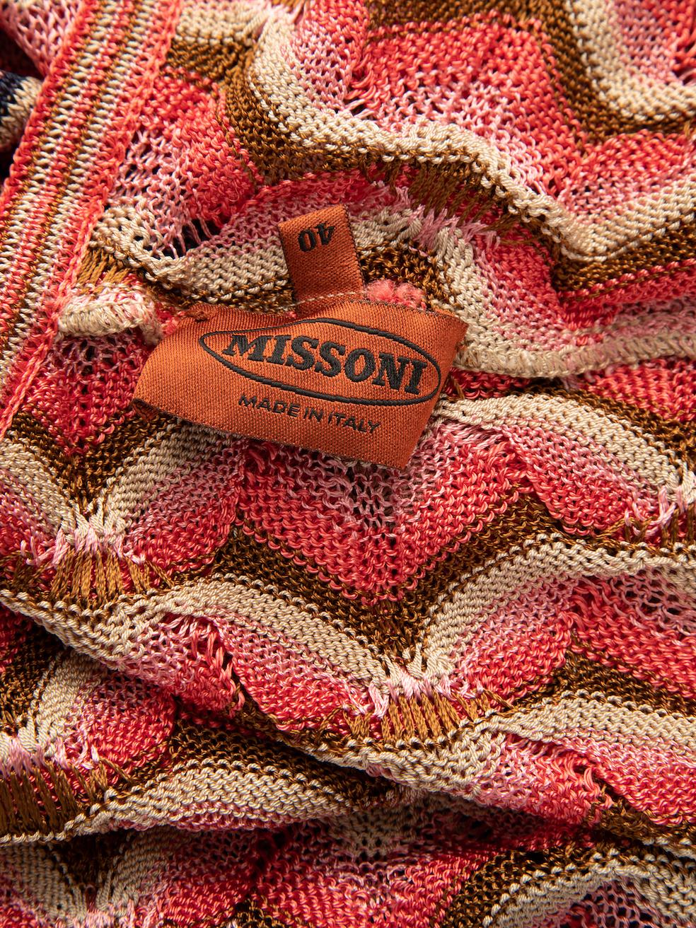 Pre-Loved Missoni Women's Patterned Longline Knit Vest 1