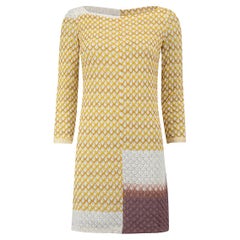 Pre-Loved Missoni Women's Scale Patterned Mid Sleeve Mini Dress
