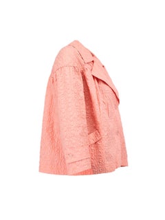 Pre-Loved Miu Miu Women's 2007 Pink Bubble Textured Evening Jacket