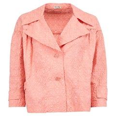 Pre-Loved Miu Women''s 2007 Rosa Bubble Texturierte Abendjacke