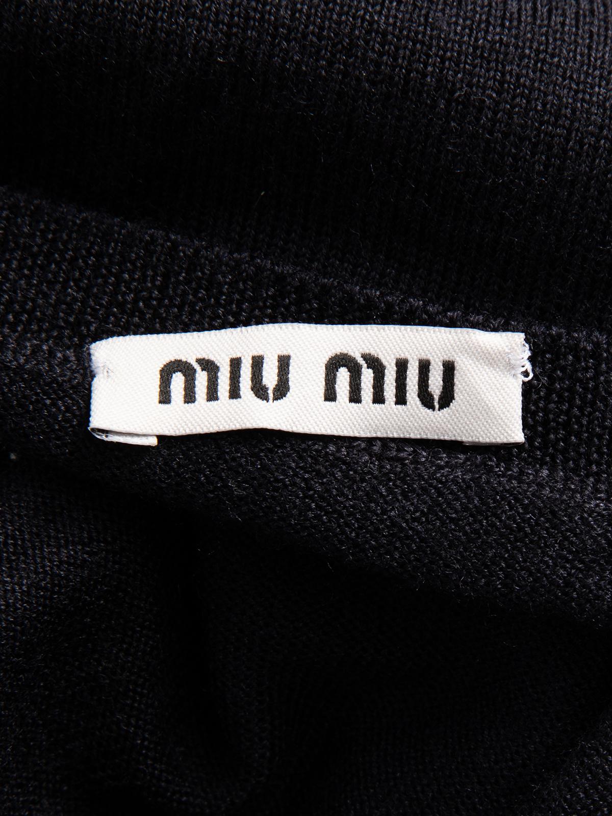Pre-Loved Miu Miu Women's Fine Knit Cardigan 1