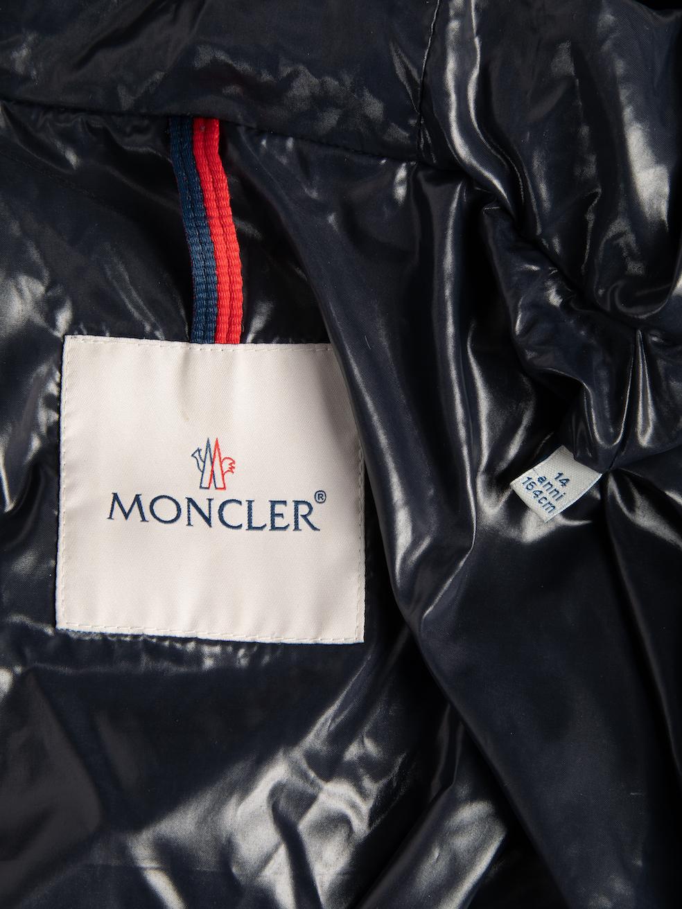 Pre-Loved Moncler Women's Navy Alberic Quilted Down Jacket In Excellent Condition In London, GB