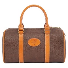 Pre-Loved Mulberry Women's Vintage Brown Scotchgrain Handbag