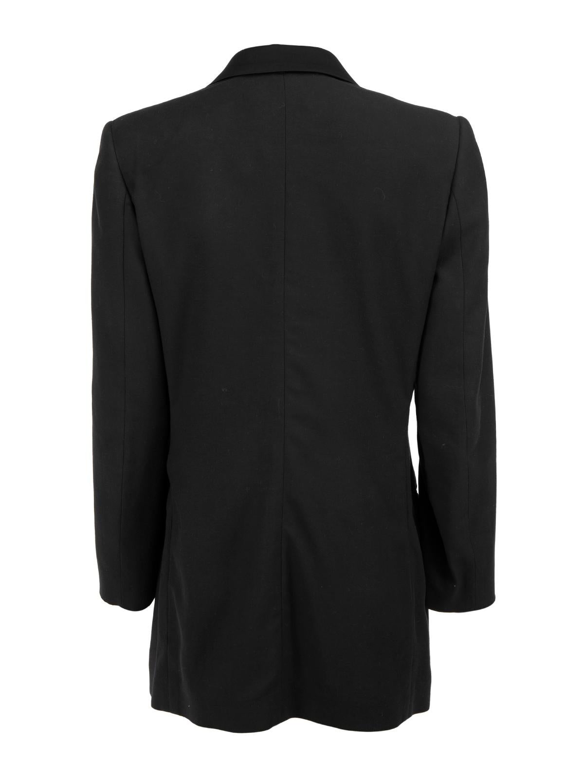 Pre-Loved Narciso Rodriguez Women's Black Long Line Blazer In Excellent Condition In London, GB