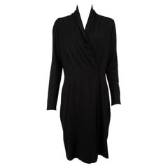 Vorliebtes Nicole Farhi Damen-Wickelkleid mit langen Ärmeln