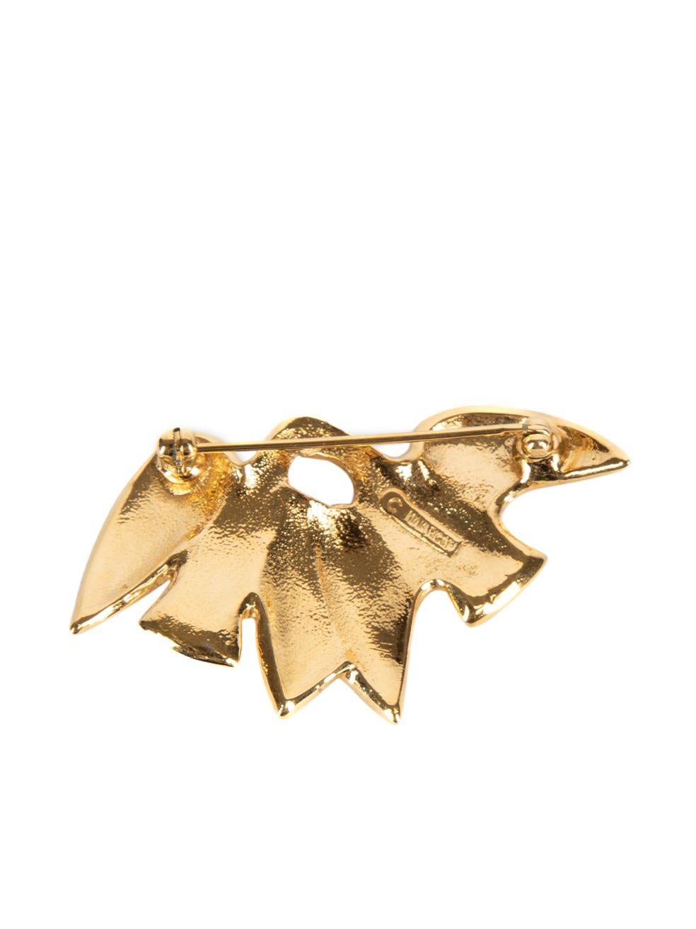 Pre-Loved Nina Ricci Women's Gold Dove Metal Brooch In Excellent Condition In London, GB