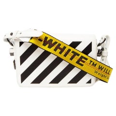 Pre-Loved Off-White Women's Crossbody Leather Striped Bag