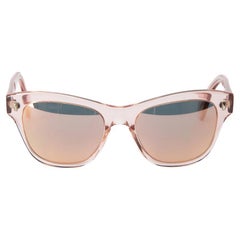 Pre-Loved Oliver Peoples Damen-Sonnenbrille aus rosa Acetat mit Spiegeln