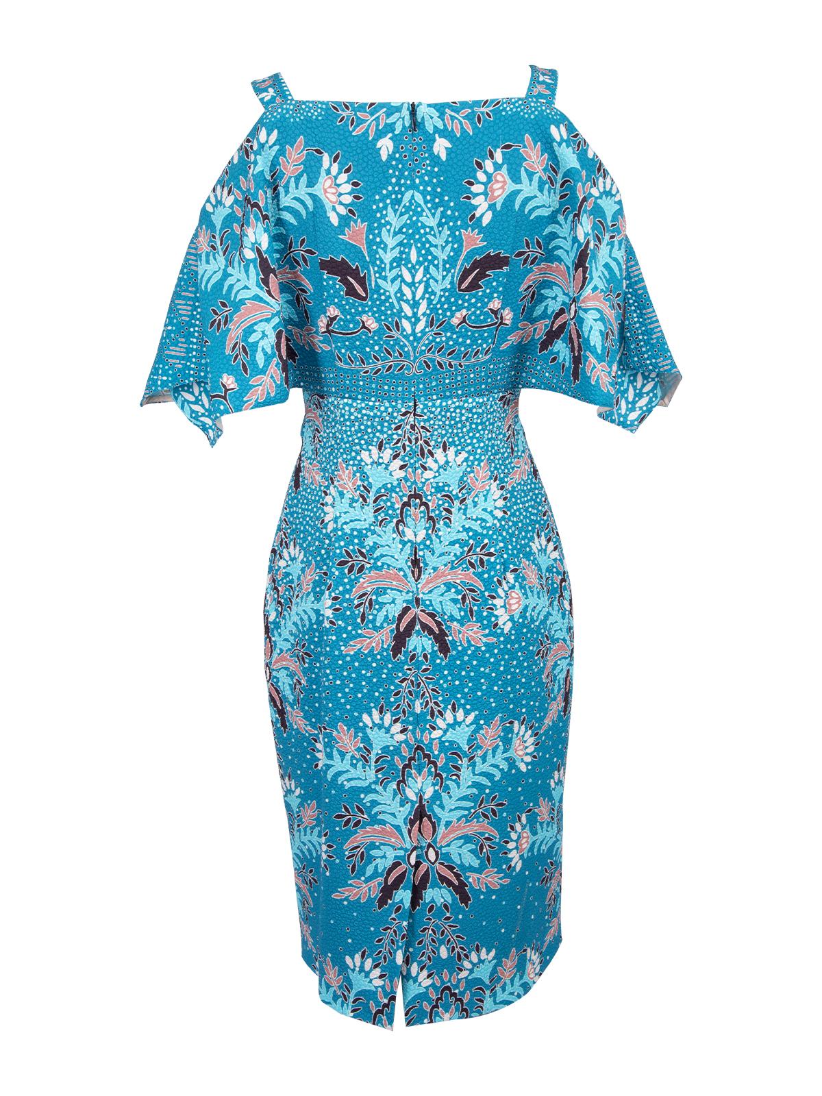 Pre-Loved Peter Pilotto Women's Patterned Midi Dress In Excellent Condition For Sale In London, GB