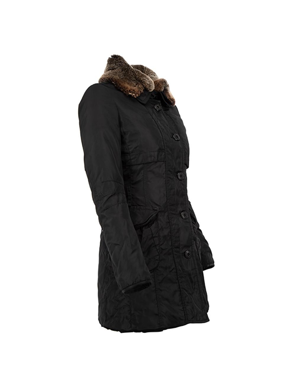 Peuterey mid-length coat - Black