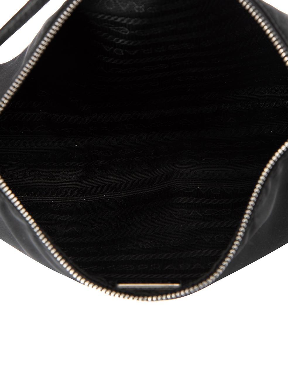 Pre-Loved Prada Women's Black Re-Nylon Tessuto Shoulder Bag 3