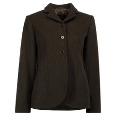 Pre-Loved Prada Women's Brown Vintage Fitted Jacket