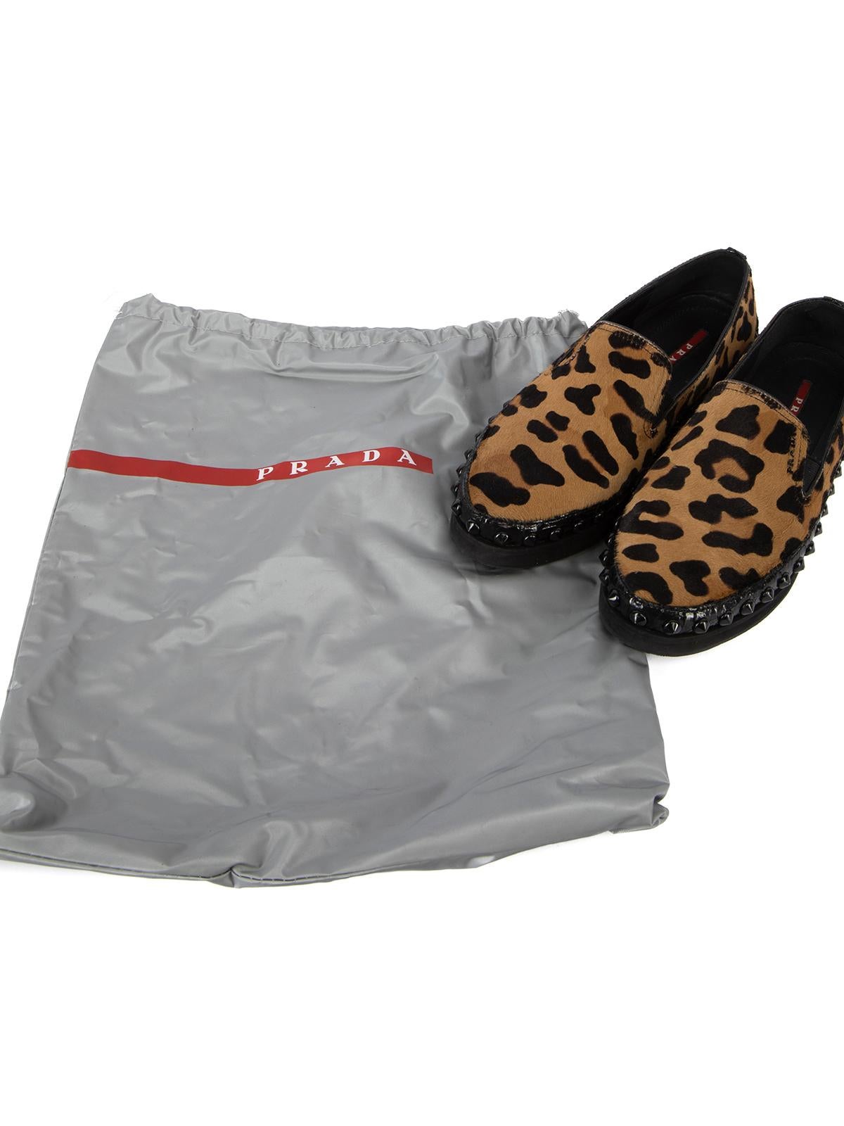 Pre-Loved Prada Women's Cheetah Loafers 3