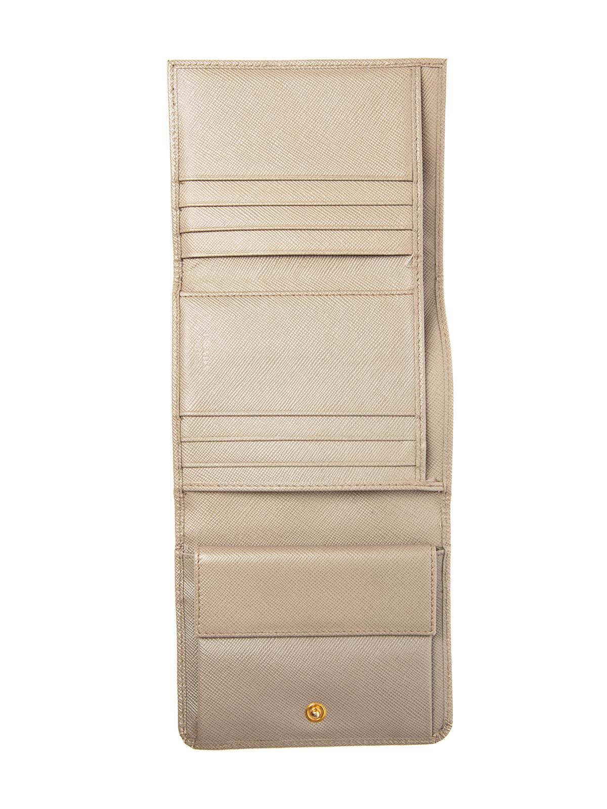 Pre-Loved Prada Women's Leather Prada Logo Fold Wallet 3
