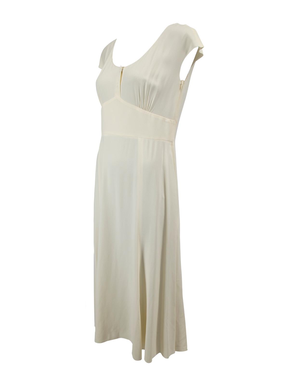 Pre-Loved Prada Women's White Short Sleeve Dress 1