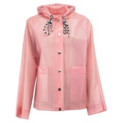 Used Pre-Loved Proenza Schouler Women's Pink Hooded Raincoat