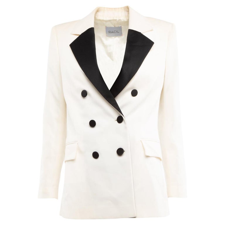 PreLoved Racil Women's Double Breasted Tuxedo blazer For Sale at 1stDibs
