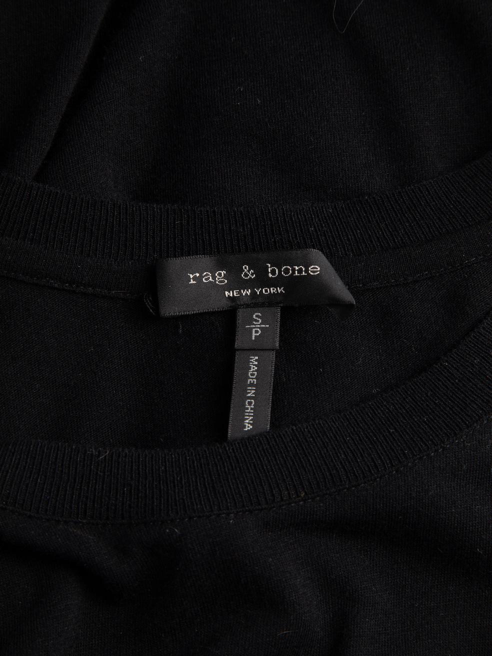 Pre-Loved Rag & Bone Women's Black Wrap Back Mini Dress For Sale 1