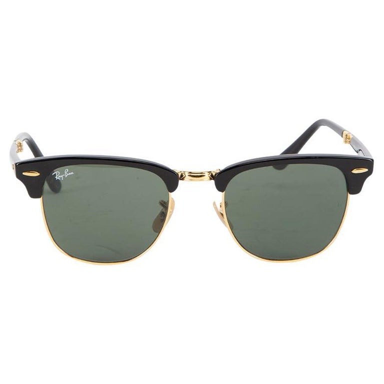 PreLoved Ray Ban Women's Black RB2176 Foldable Sunglasses For Sale at