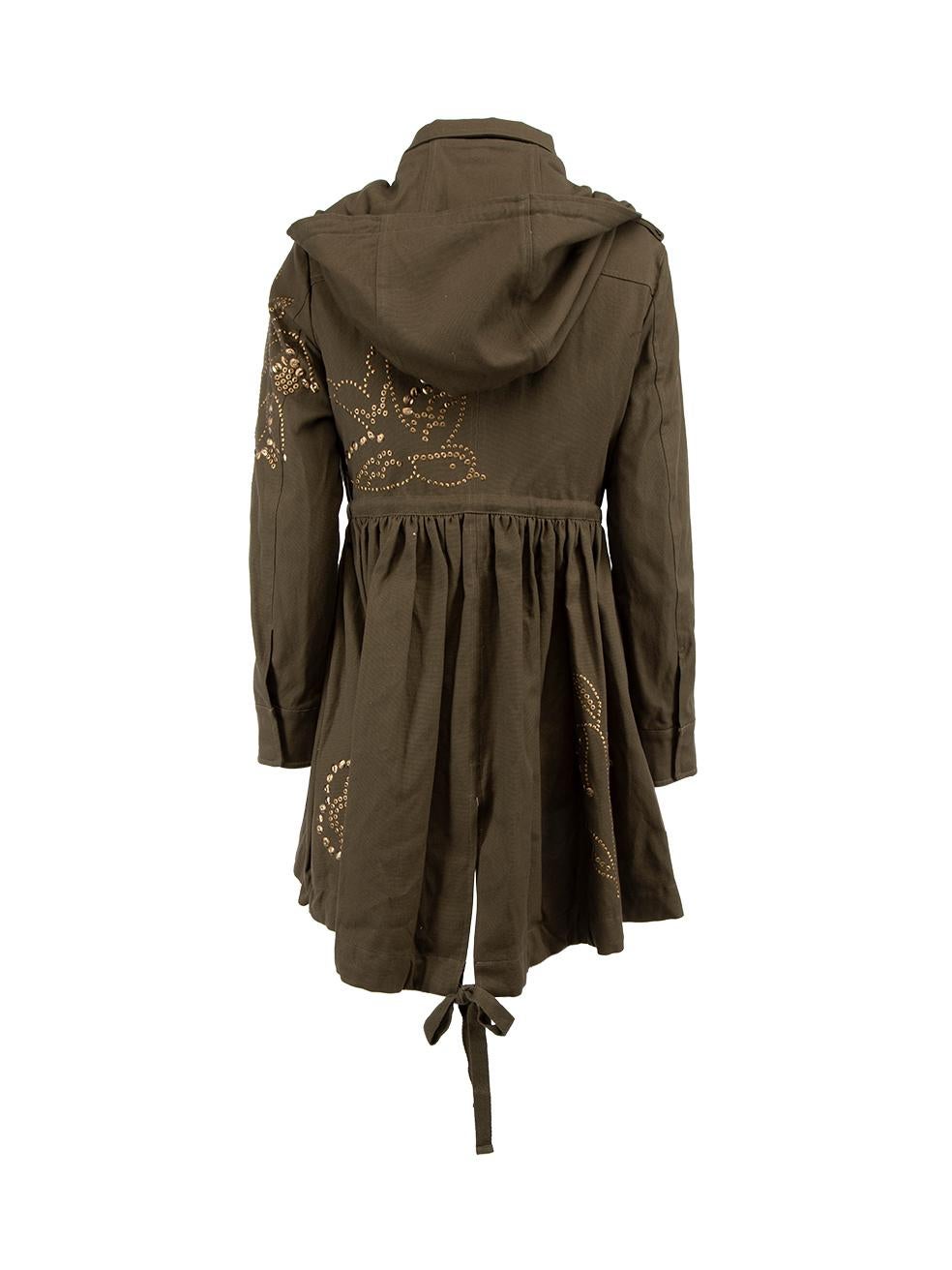 Manteau valentino capuche fourrure femme sale