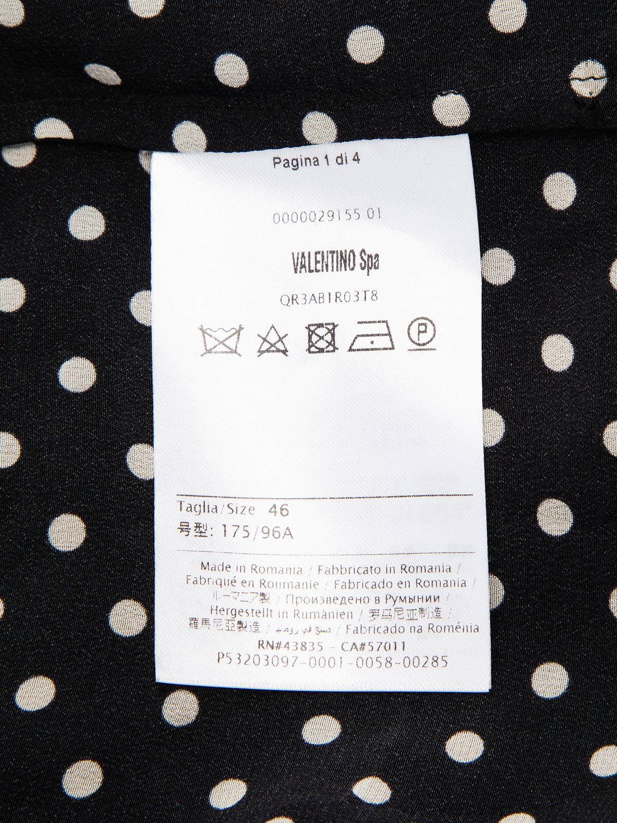 Pre-Loved Red Valentino Garavani Women's Polka Dot Blouse 3