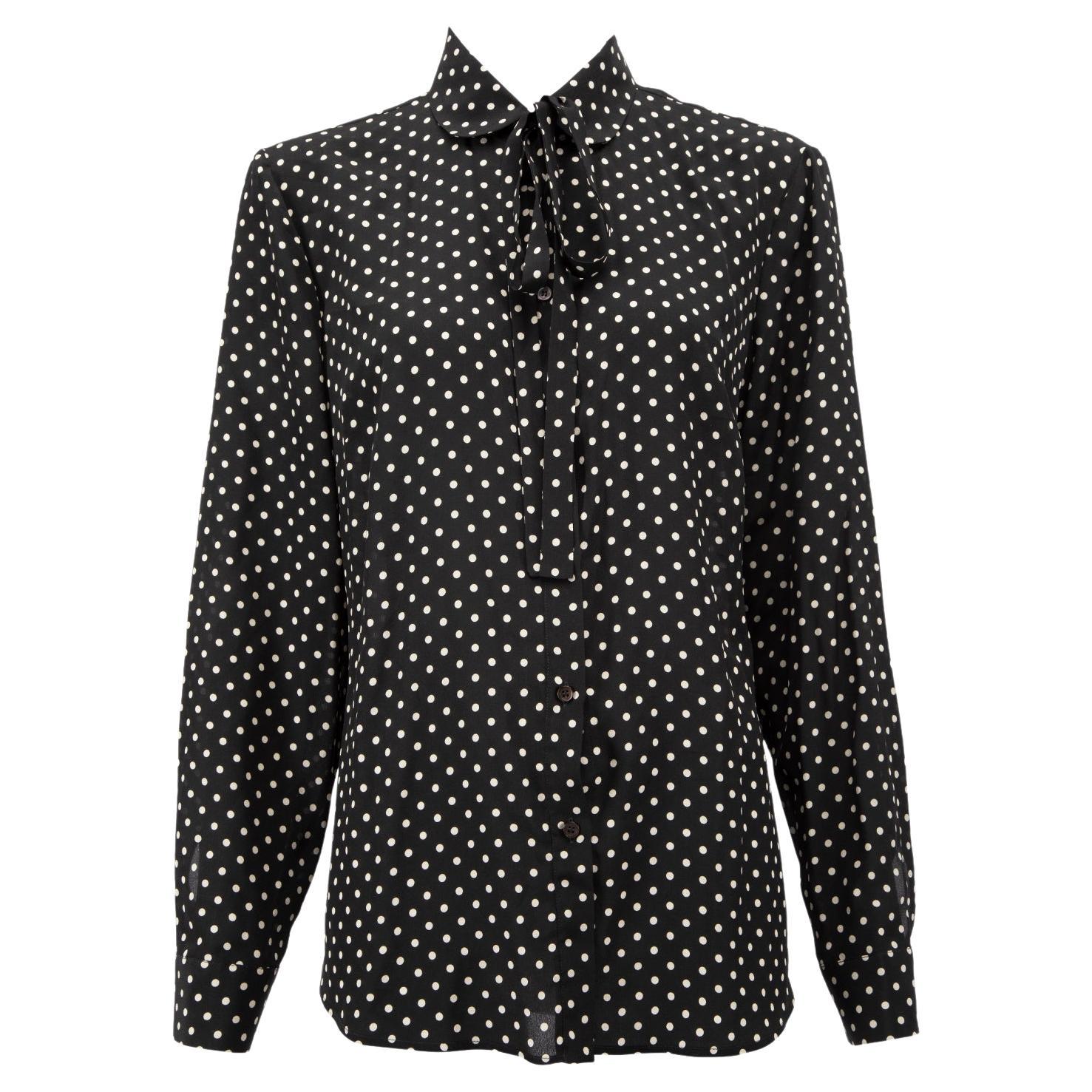Pre-Loved Red Valentino Garavani Women
s Polka Dot Blouse