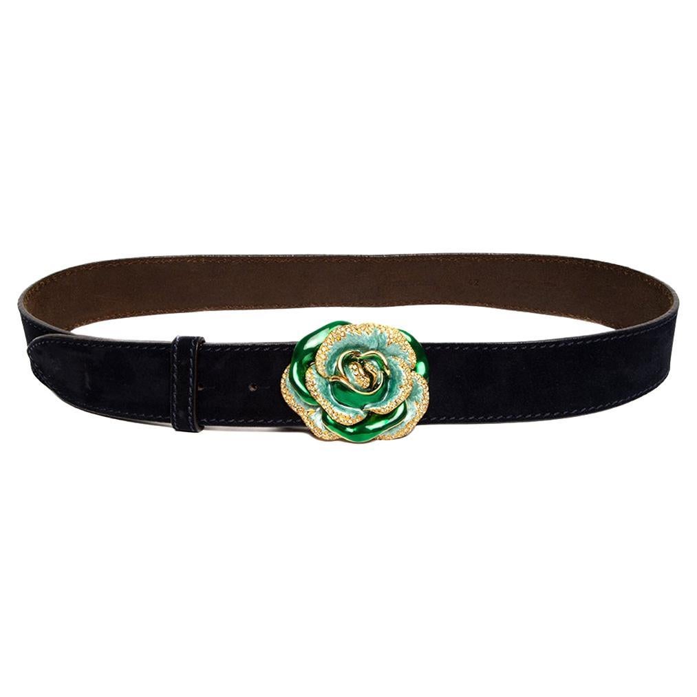 Cavalli Class Multicolor Twisted Rope Chain Buckle Waist Belt