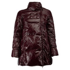 Used Pre-Loved 'S Max Mara Women's Burgundy Down Puffer Jacket