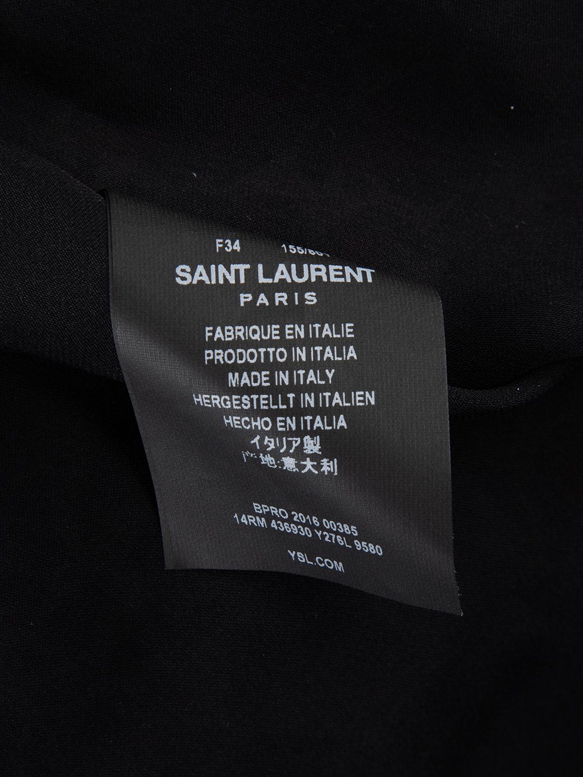 Pre-Loved Saint Laurent Women's Patterned Maxi Dress with Belt 3