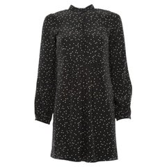 Pre-Loved Saint Laurent Women's Polka Dot Silk Shirt Dress