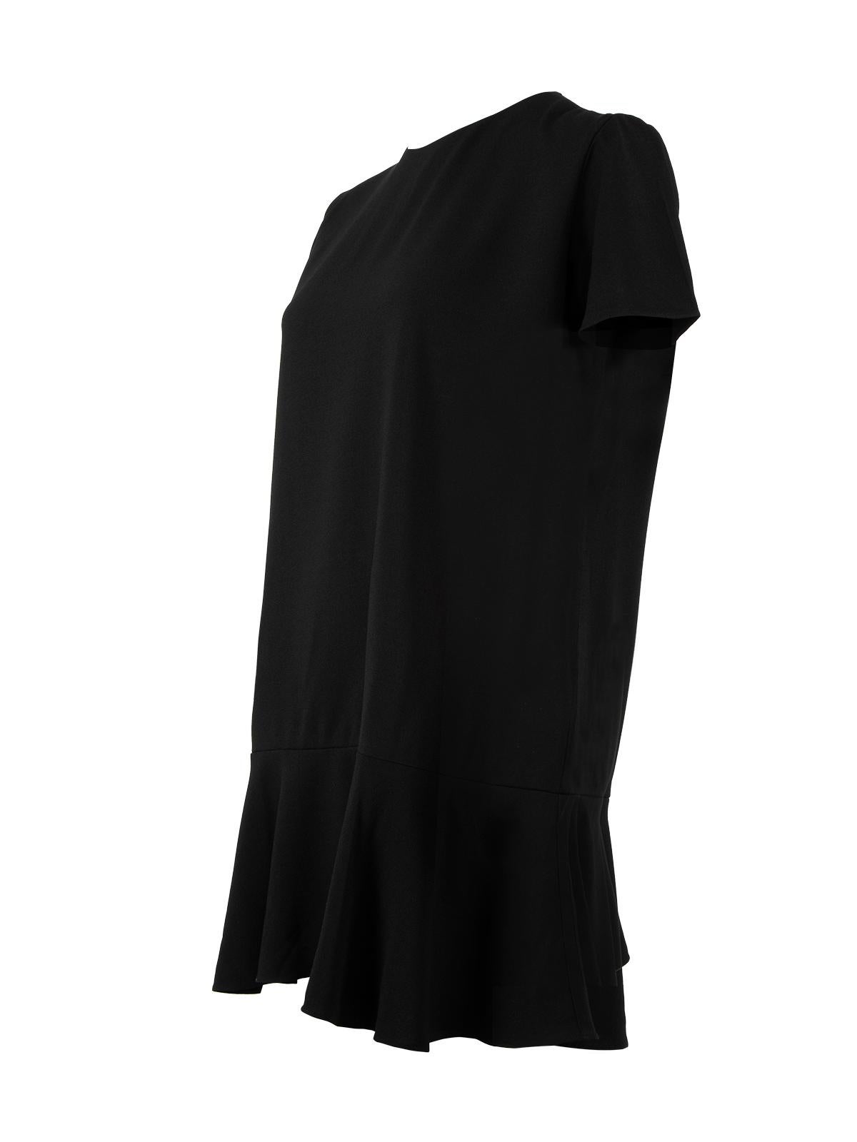 Pre-Loved Saint Laurent Women's Short Sleeved Little Black Dress 1