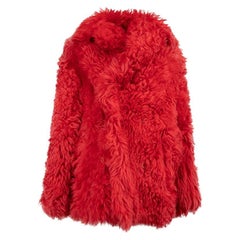 Used Pre-Loved Sies Marjan Women's Red Fox Fur Coat