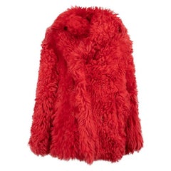 Pre-Loved Sies Marjan Damenmantel aus rotem Fuchspelz