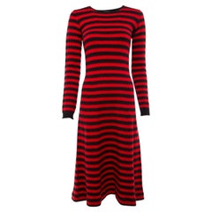 Pre-Loved Sonia Rykiel Women's Striped Long Sleeve Dress