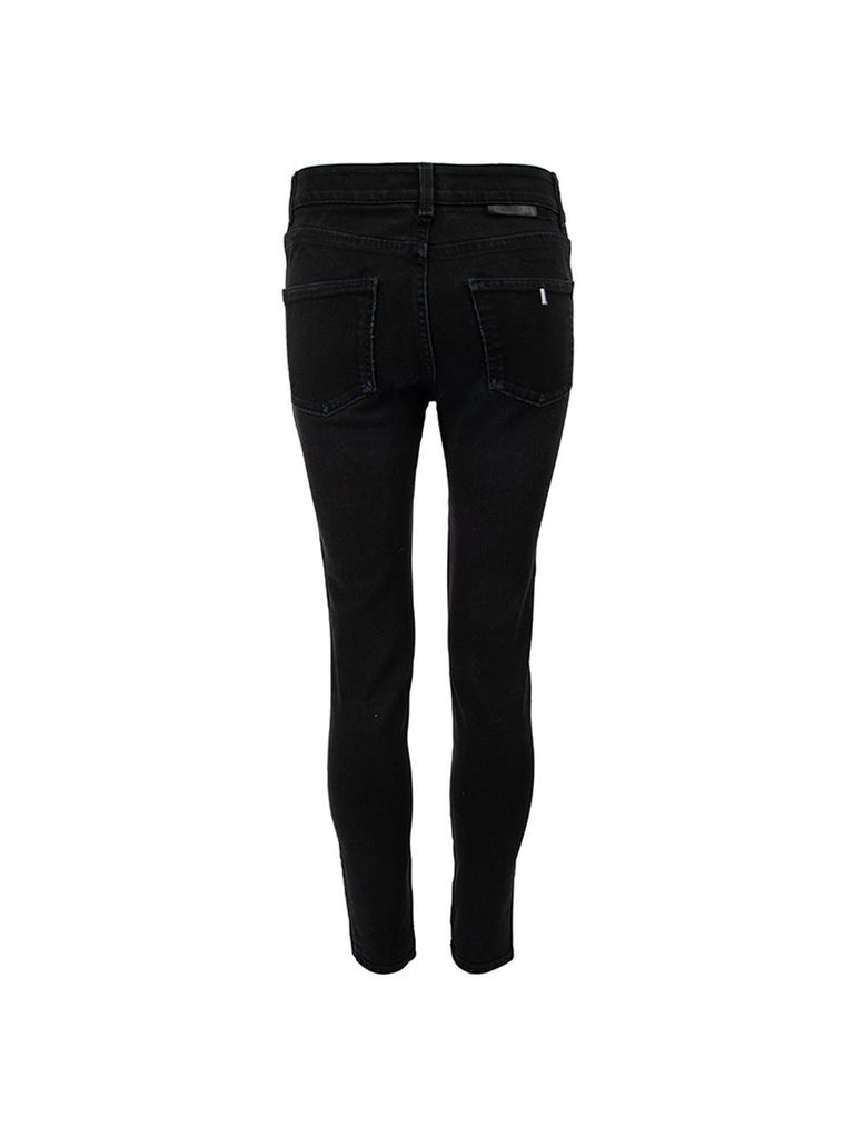 PreLoved Stella McCartney Women's Black Denim Slim Fit Jeans For Sale