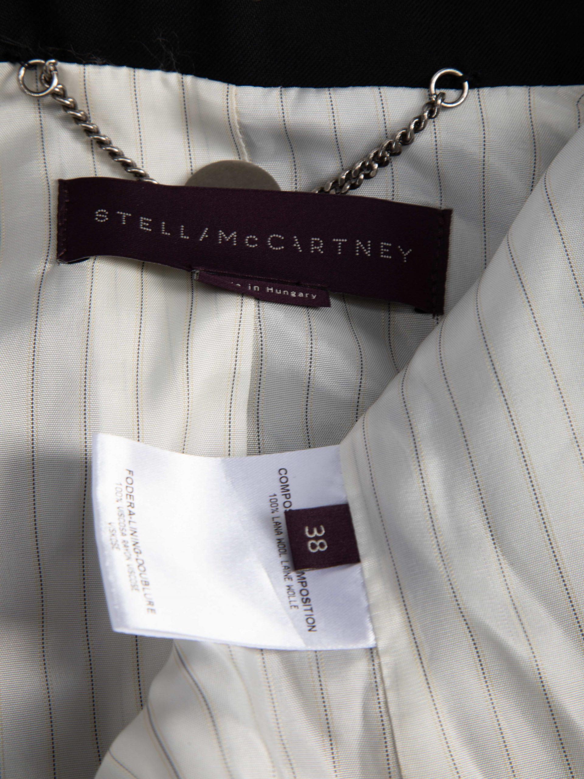 Pre-Loved Stella McCartney Women's Black Wool Fitted Blazer Jacket 1