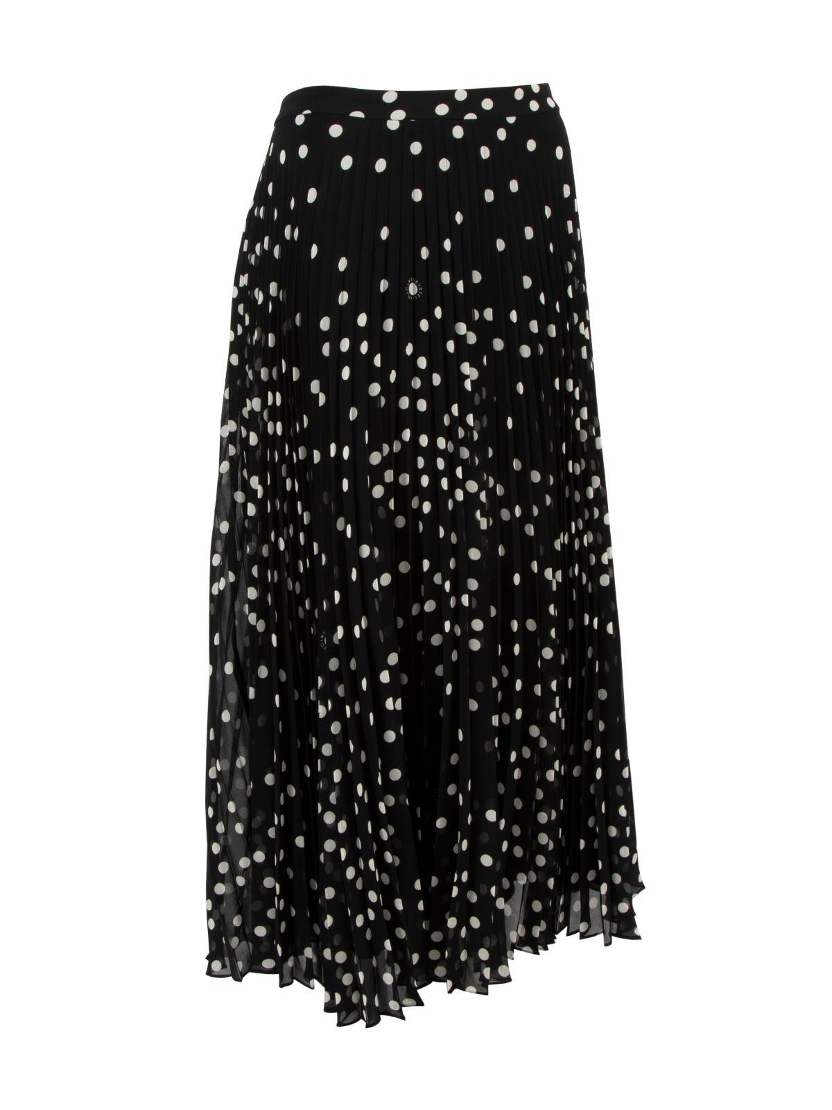 Pre-Loved Stella McCartney Women's Polka Dot Maxi Pleated Skirt In Excellent Condition In London, GB