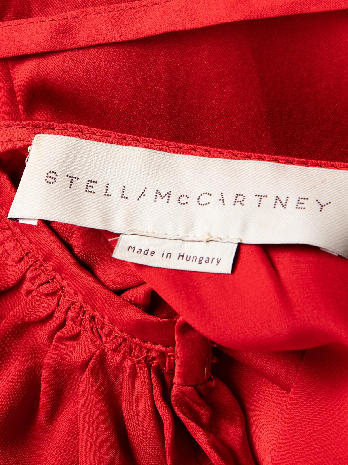 Pre-Loved Stella McCartney Women's Satin V Neck Tie Top 2