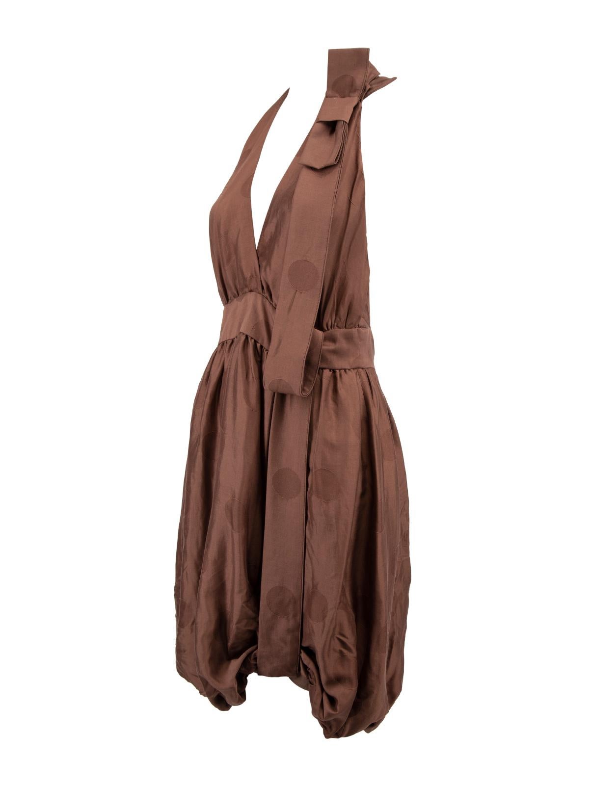 Pre-Loved Stella McCartney Women's Silk Halterneck Dress 1