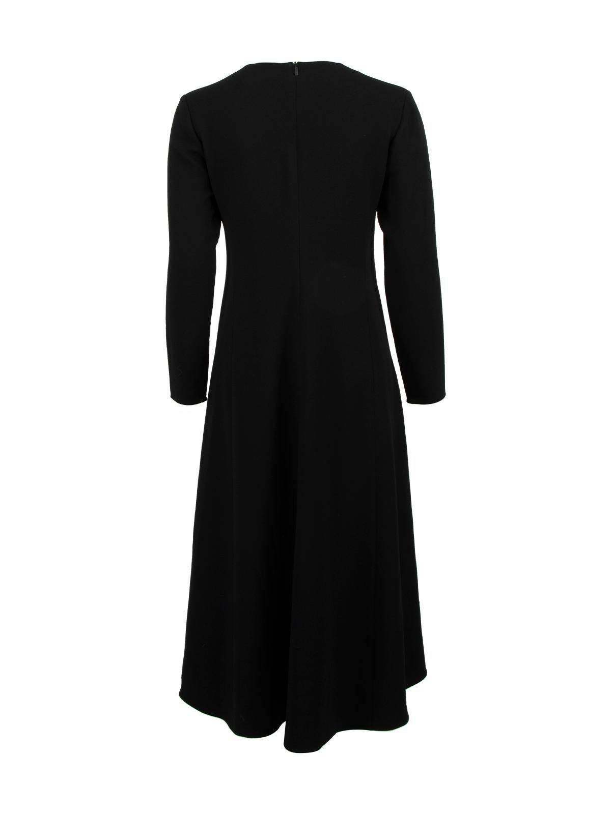 Black Pre-Loved Tibi Women's Long Sleeved Midi Dress
